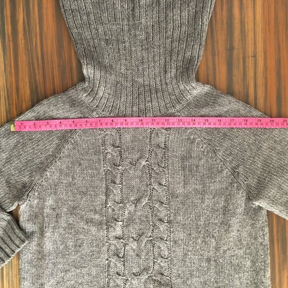 [Joe Fresh] Grey Cable Knit Sweater Dress | L | Good - Picture 4 of 8